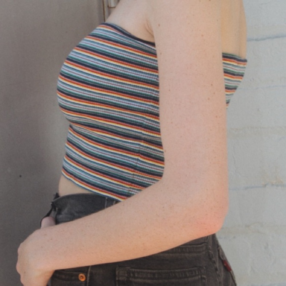 Rainbow tube top
